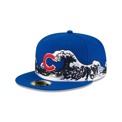Chicago Cubs Gorra | New Era MLB Wave 59fifty Fitted Cap Mexico - Azules